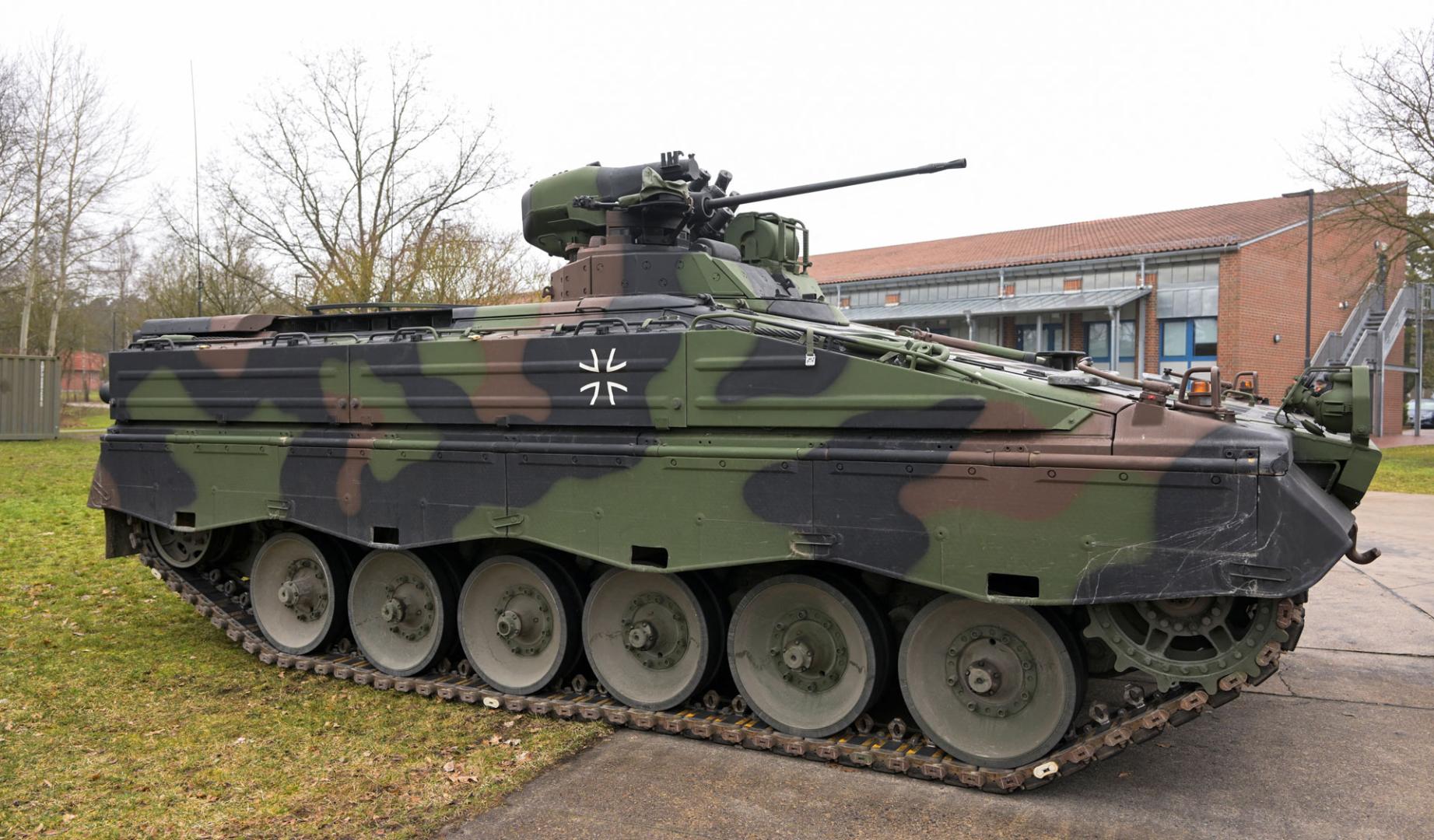 Un tanque Leopard del ejército alemán