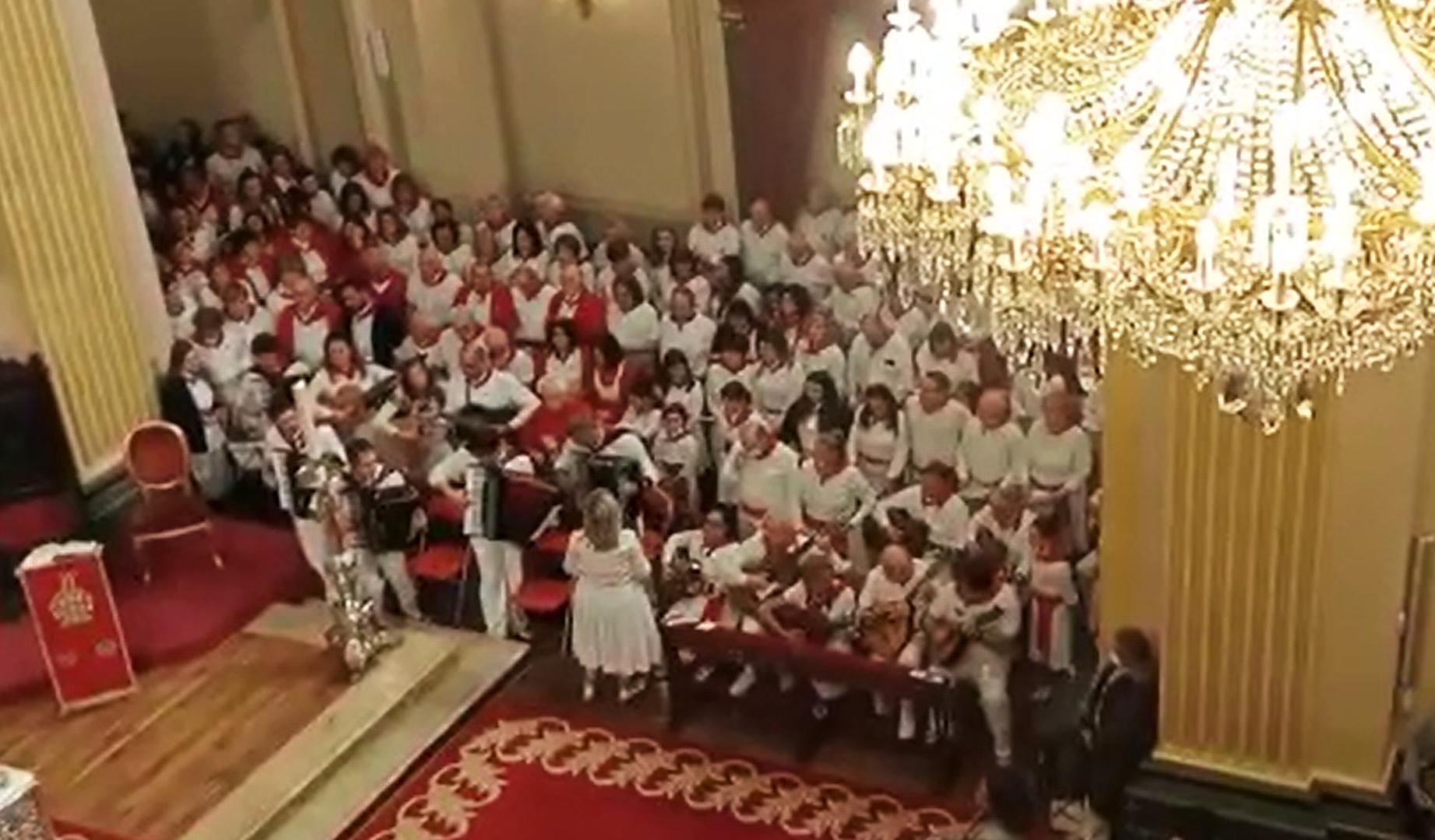 Vídeo con la 'Aurora a San Fermín' en la misa del 3 de marzo de 2023