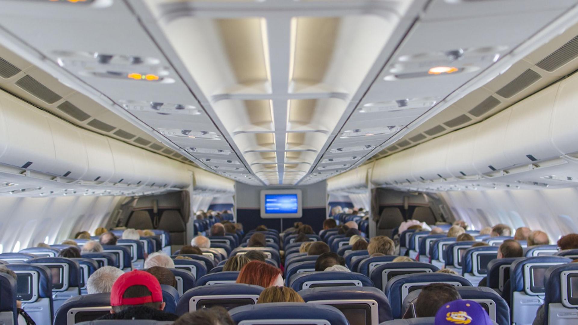 Imagen de archivo del interior de un avión