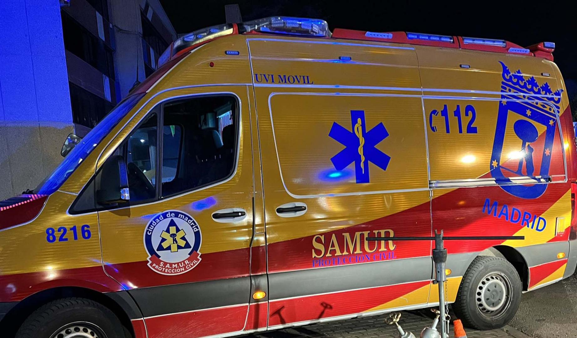 Un vehículo de emergencias de Madrid