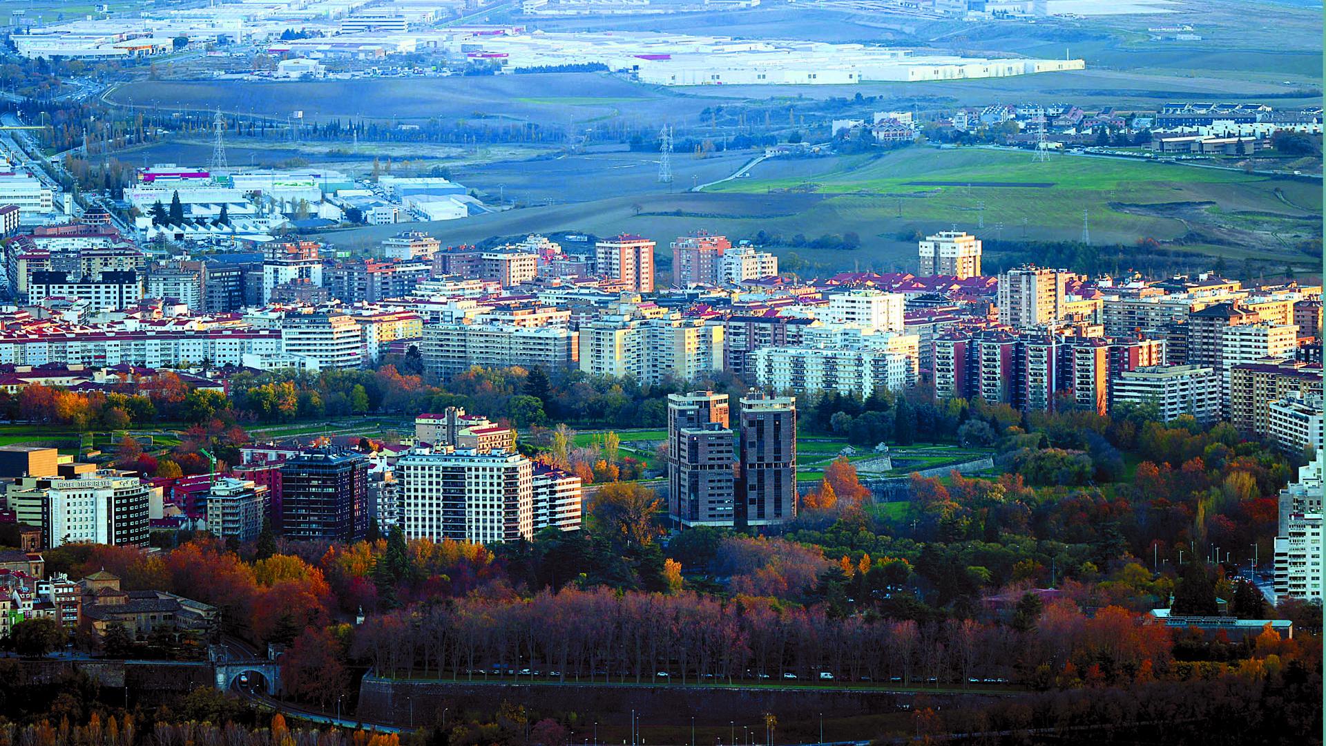 Vista del barrio de Iturrama, la zona de Pamplona que concentra el mayor número de pisos de estudiantes universitarios