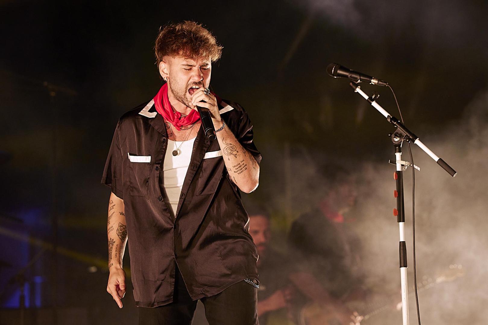 Concierto de Dani Fernández en San Fermín 2023.