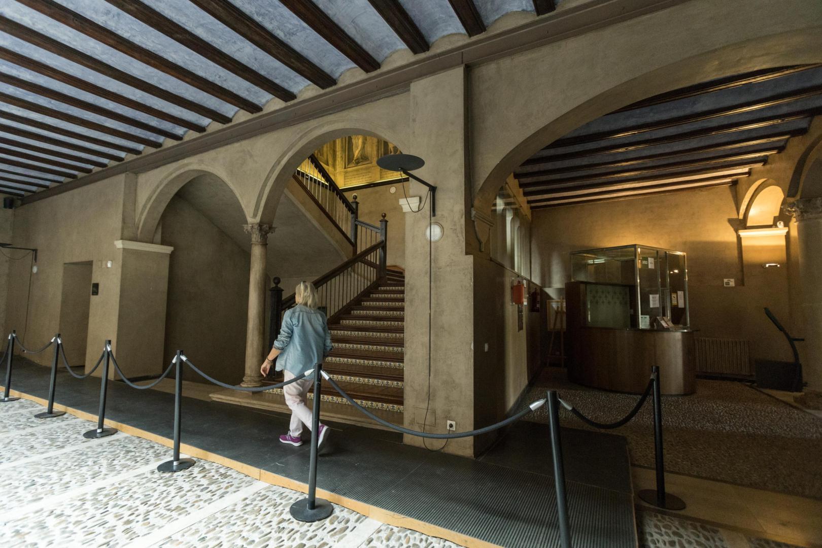 Imagen del interior del palacio del Marqués de San Adrián, sede de la UNED de Tudela