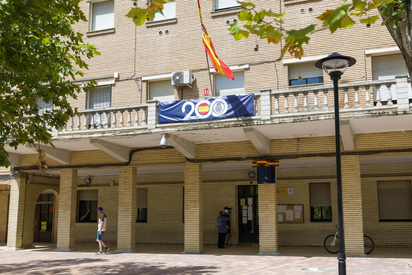 Fachada de la comisaría de la Policía Nacional en Tudela