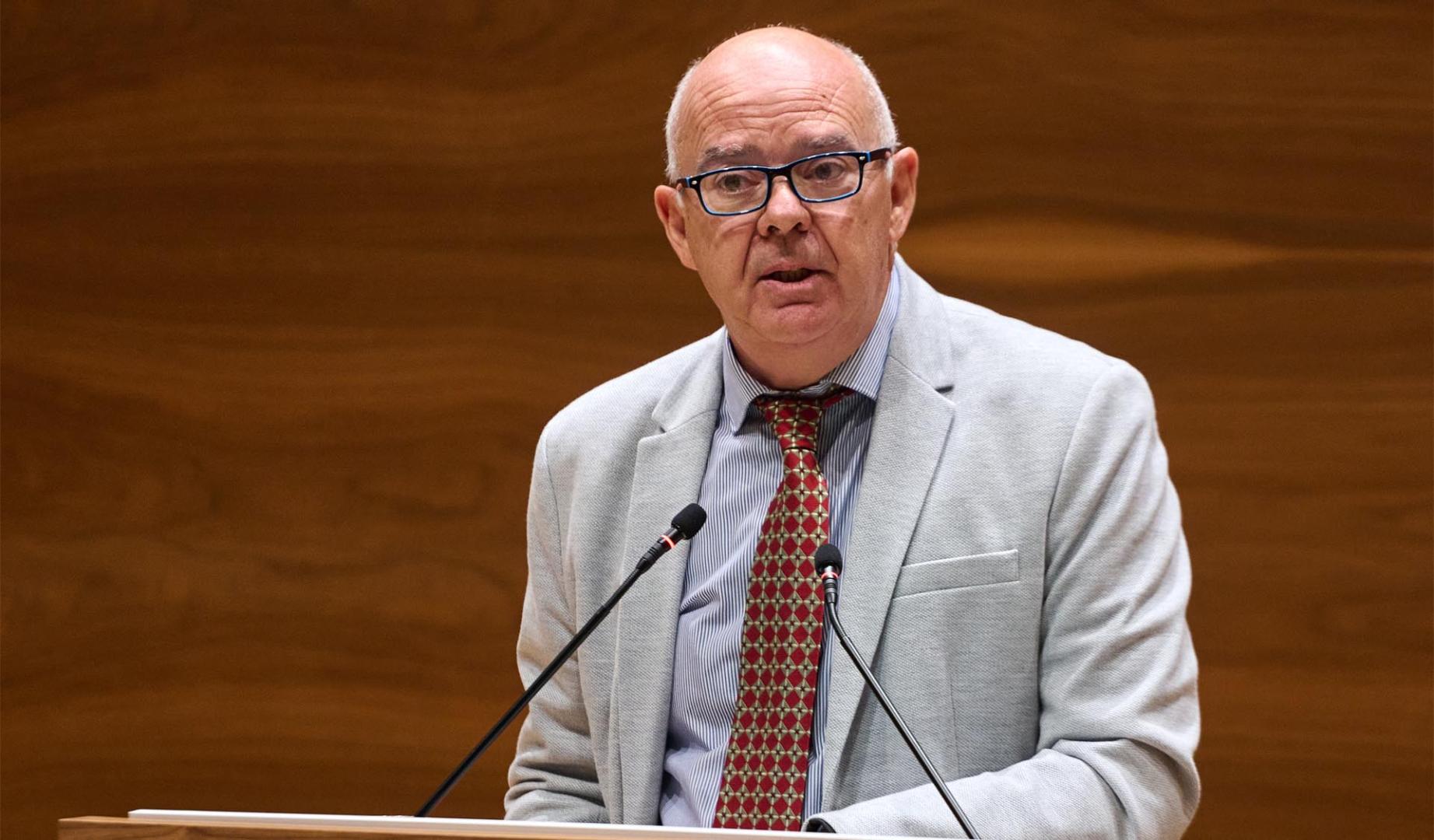 El portavoz de Vox, Emilio Jiménez