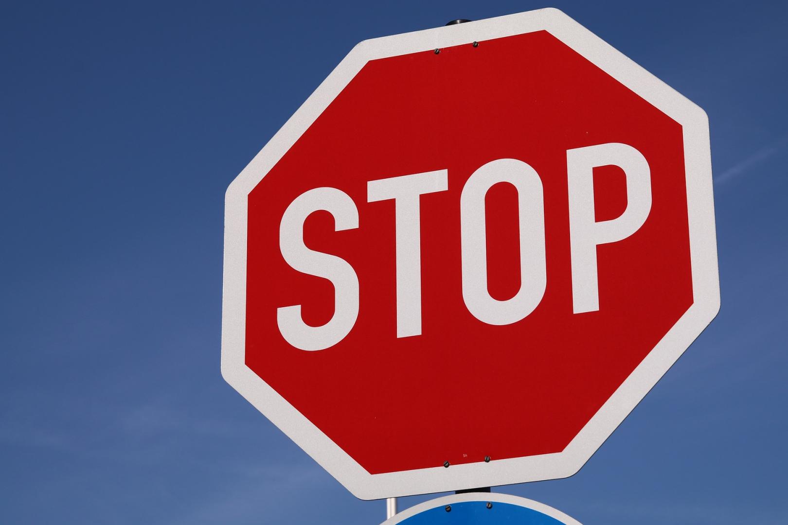 Una señal de STOP