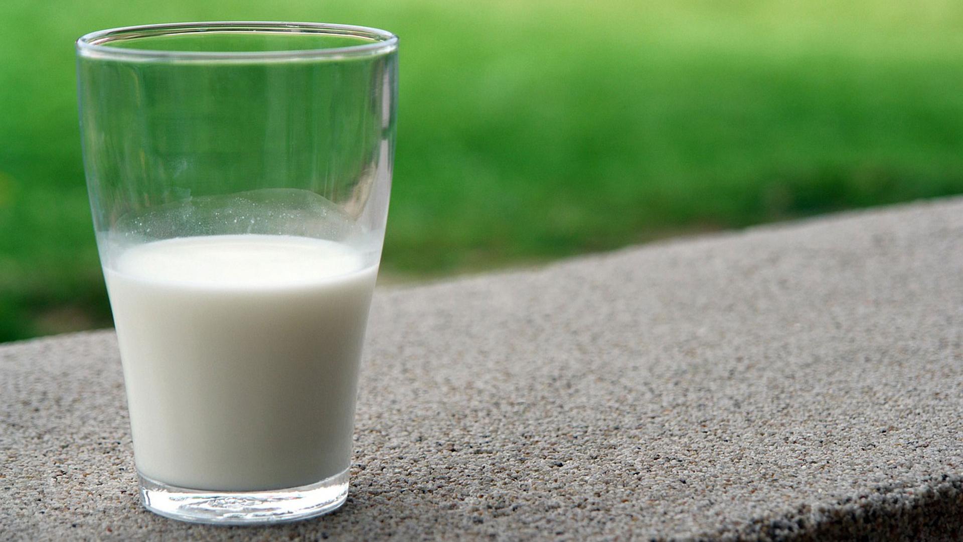 Un vaso de leche de avena