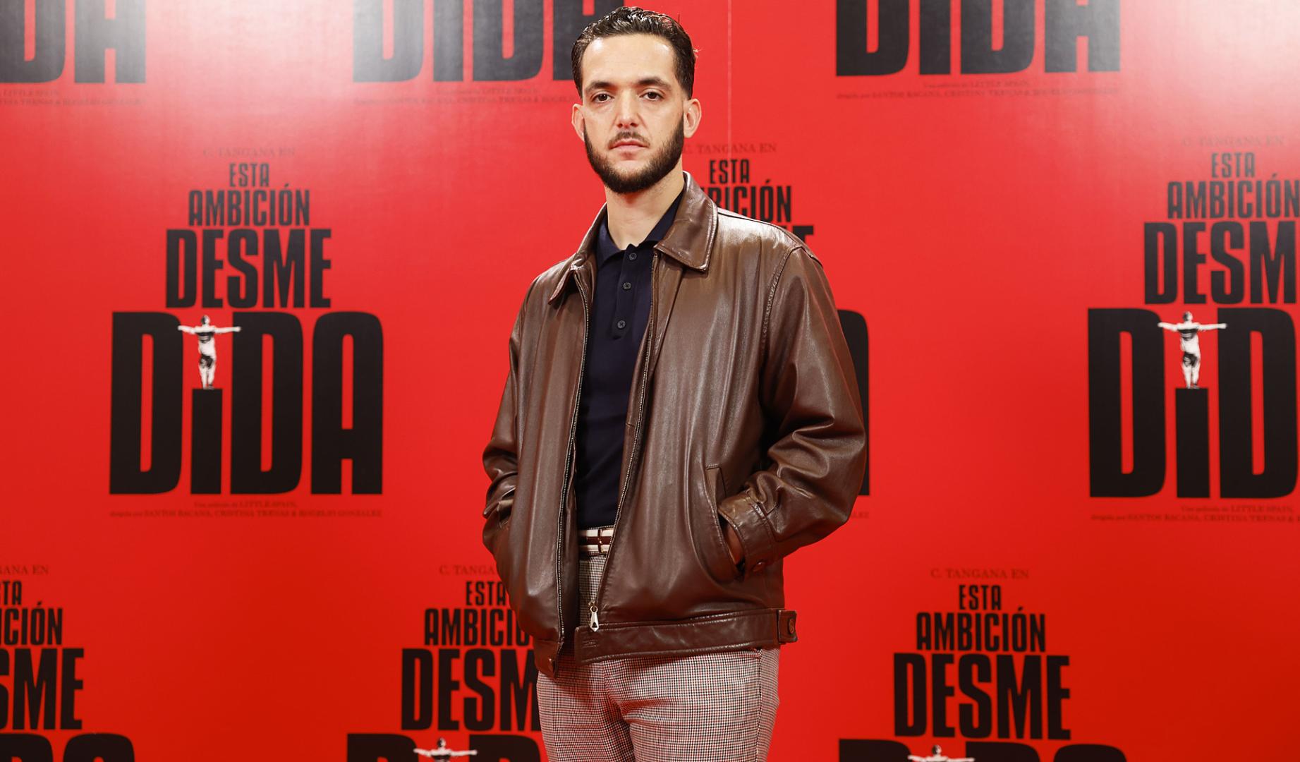 C. Tangana durante la presentación del documental de Movistar Plus, 'Esa ambición desmedida