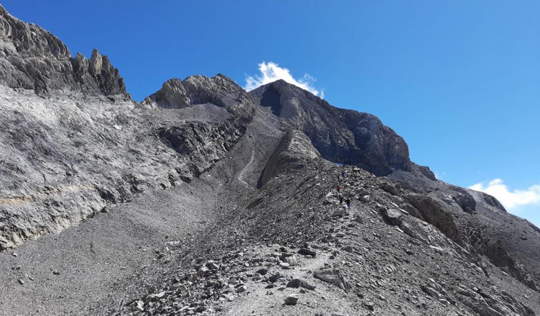 Imagen de la 'escupidera' de Monte Perdido (Huesca)