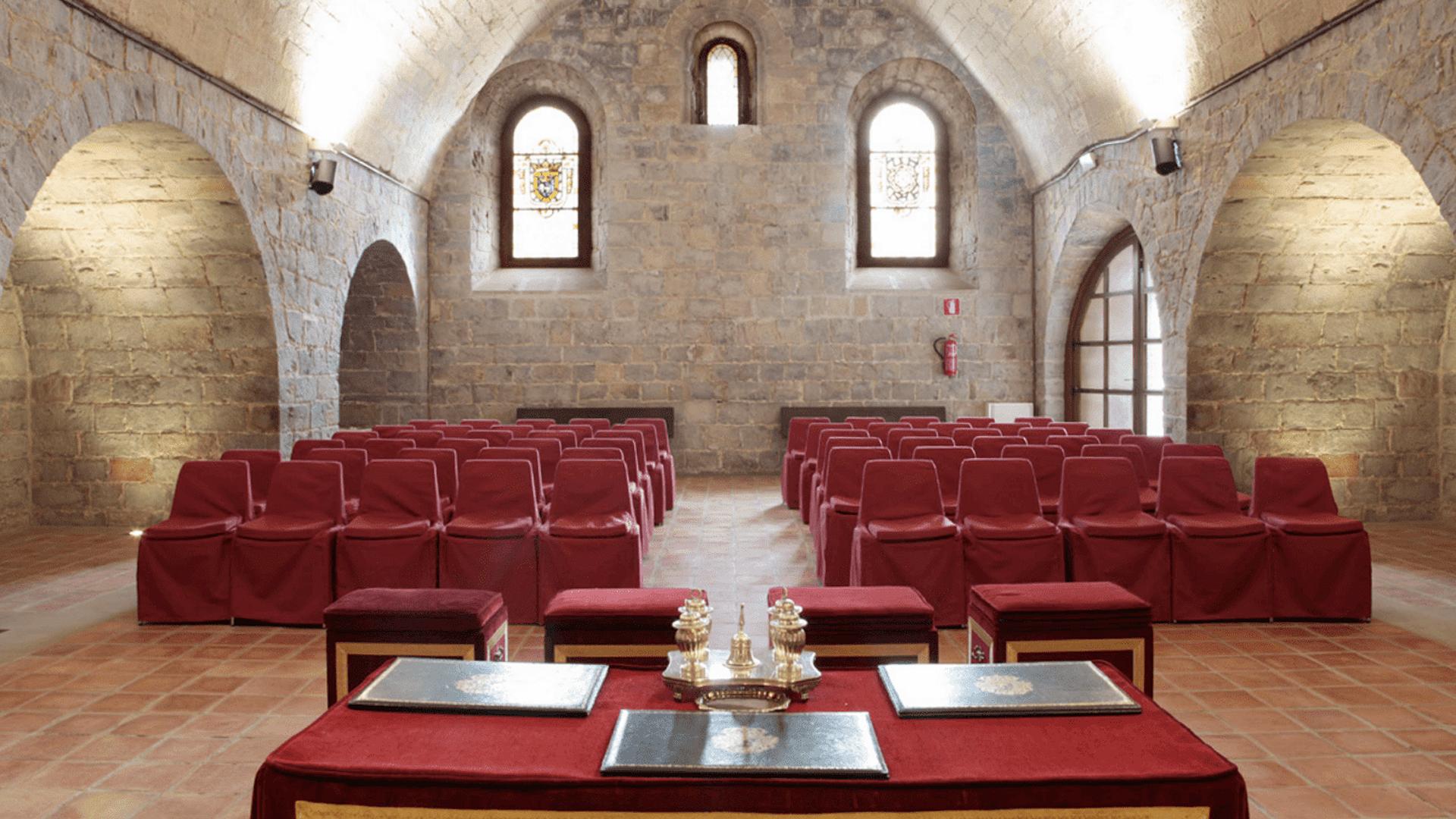 Sala de la Ciudadela donde se celebran las bodas civiles.