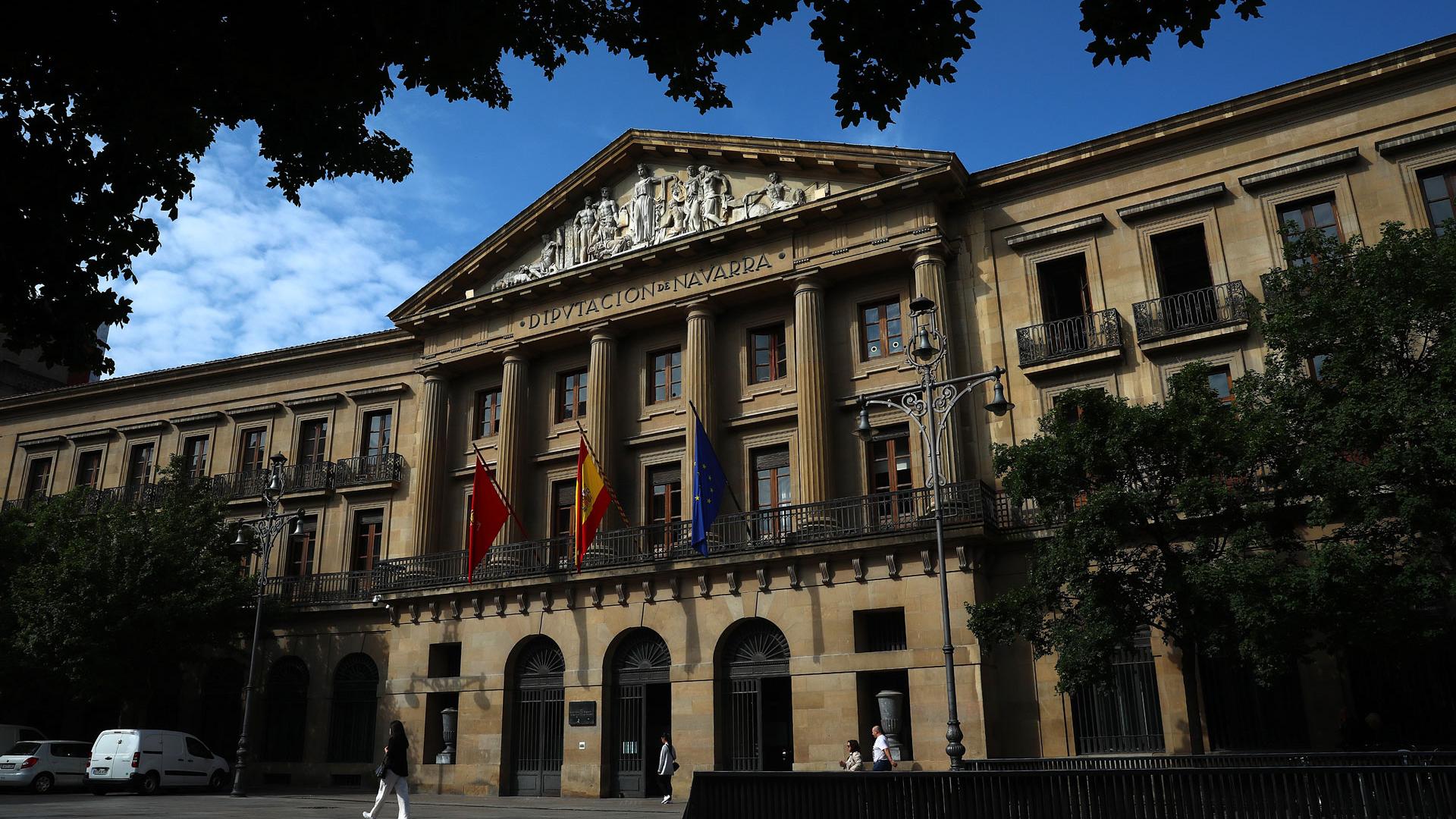 Fachada del Palacio de Navarra, en una imagen de archivo
