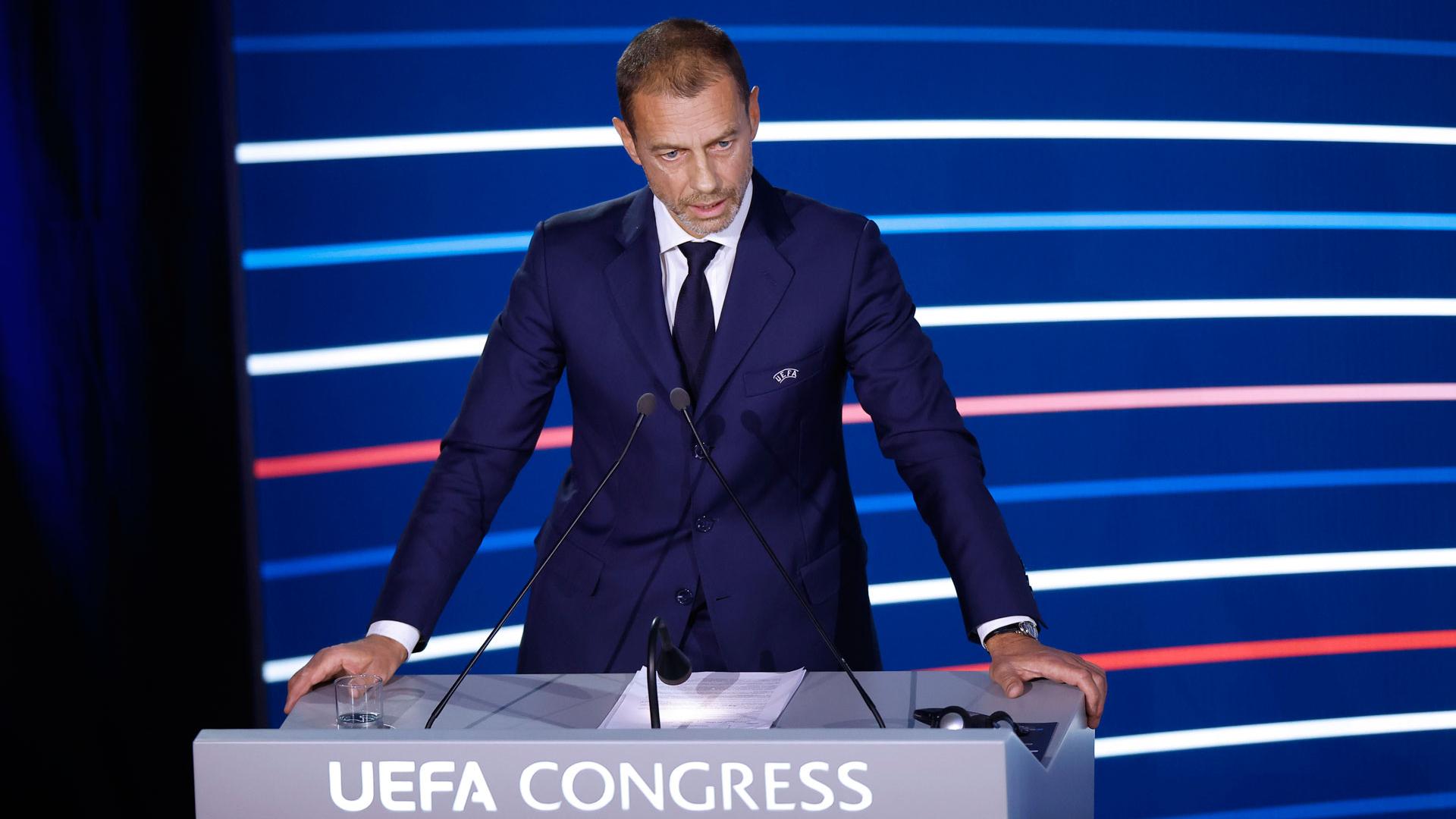 El presidente de la UEFA, el esloveno Aleksander Ceferin