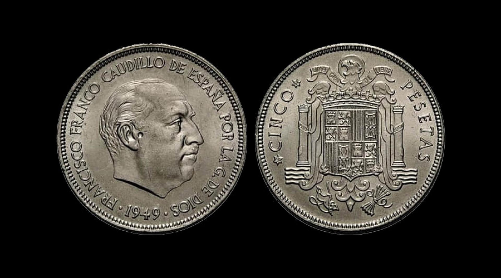 Moneda de 5 pesetas *19-52