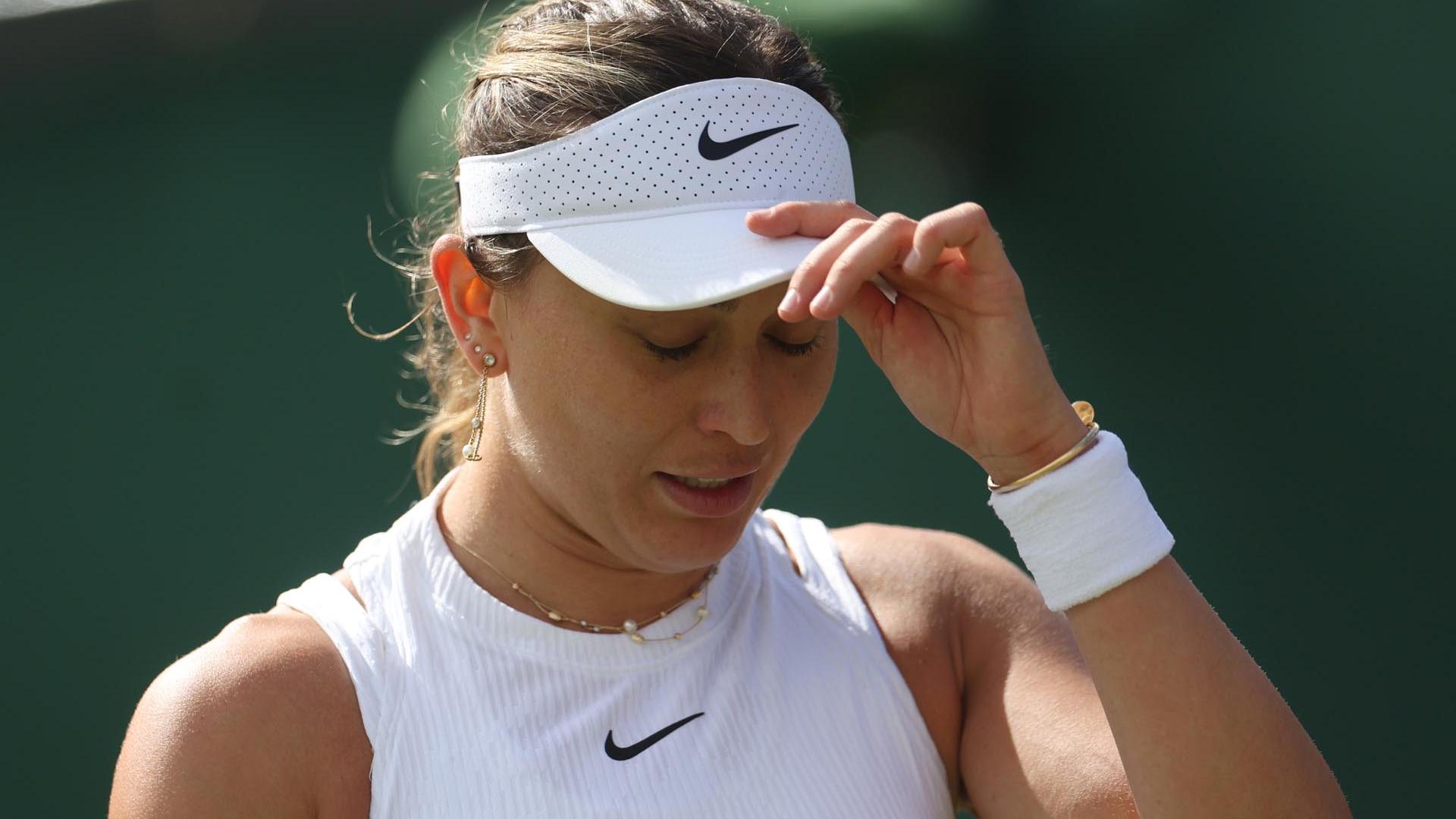 Paula Badosa, en al partido ante Vekic