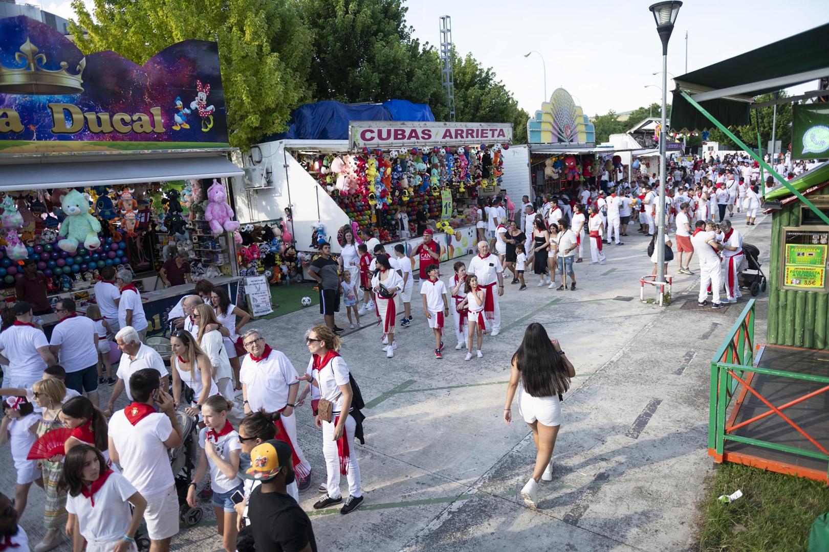 Fotos de las barracas en San Fermín 2024.