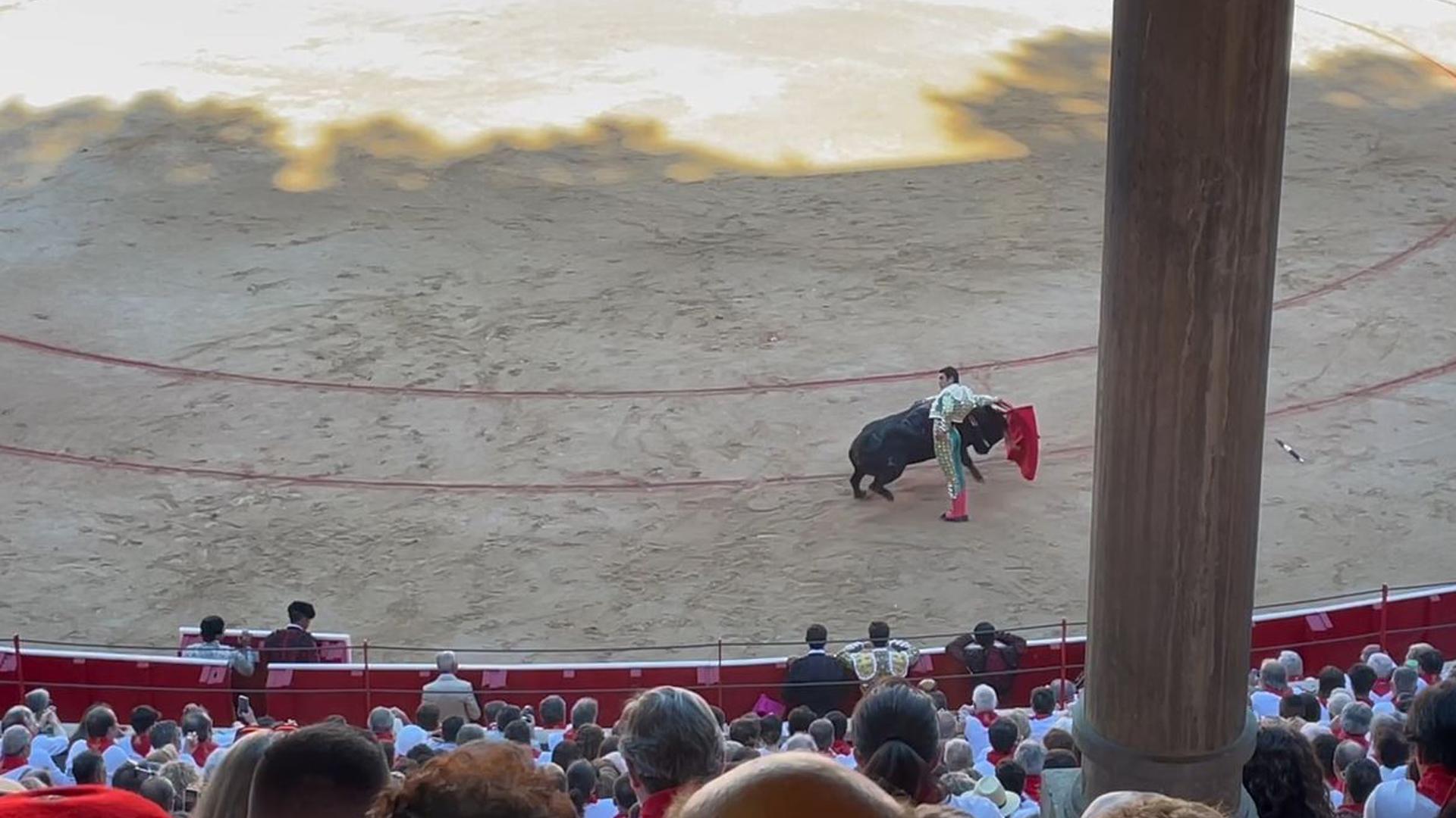 Inicio de la faena de Miguel Ángel Perera
