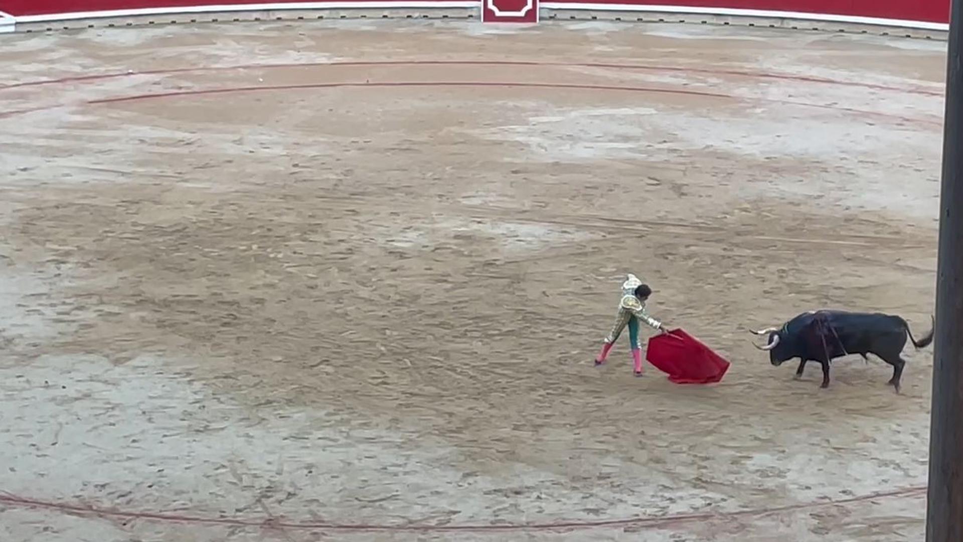 Perera con el segundo toro de la tarde
