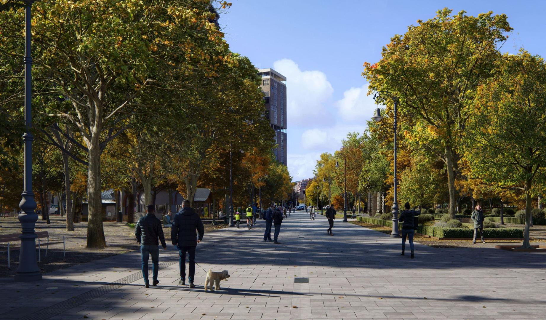 Imagen de la calle Bosquecillo de Pamplona