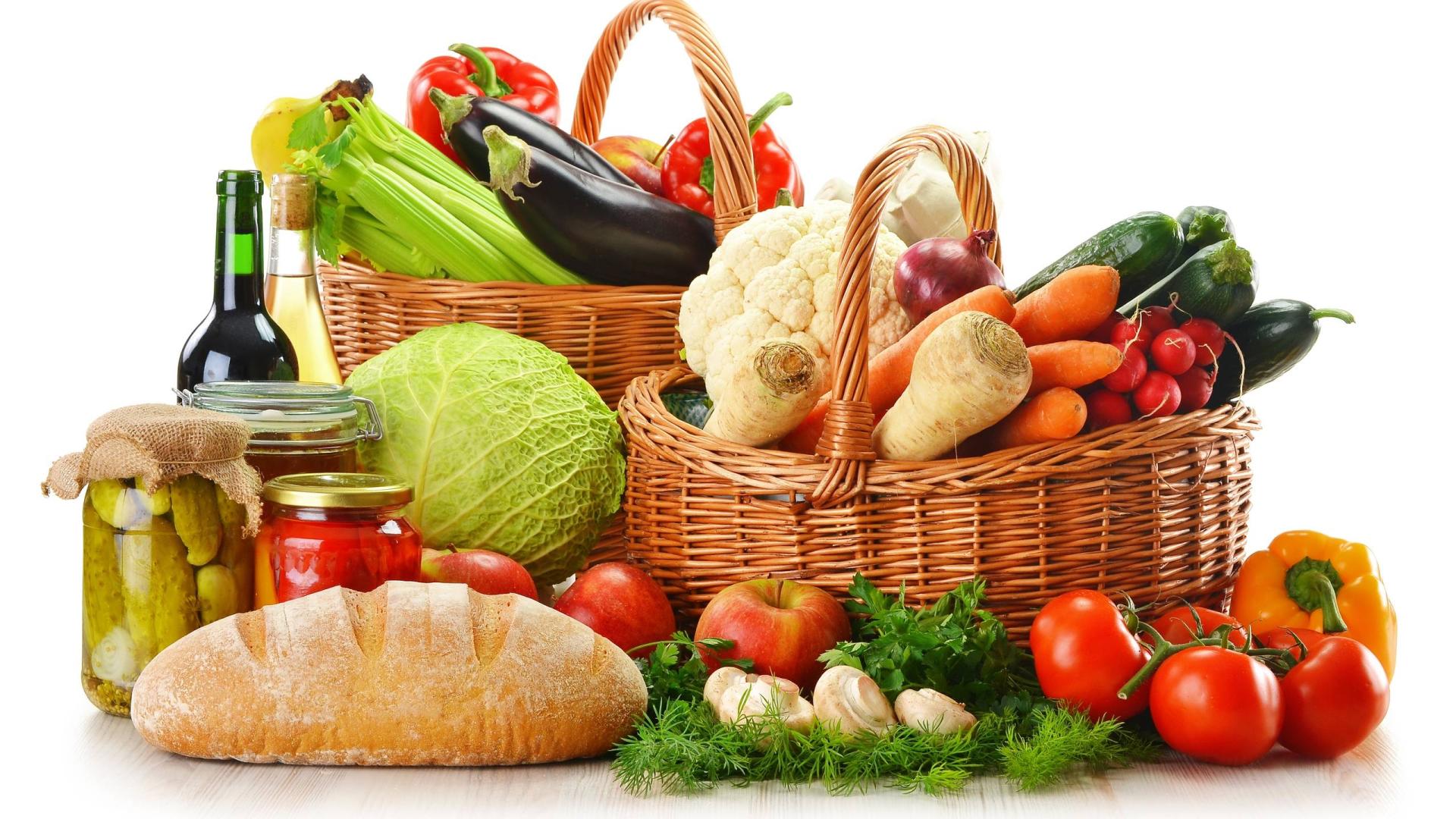 Frutas, verduras y alimentos
