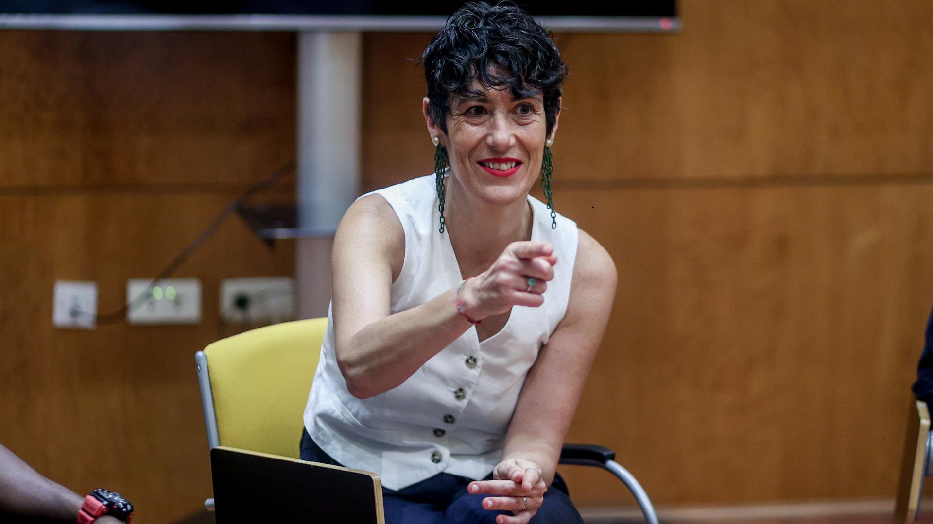 La ministra de Inclusión, Seguridad Social y Migraciones, Elma Saiz, durante el acto de entrega del Informe del Sistema de Protección Internacional de España