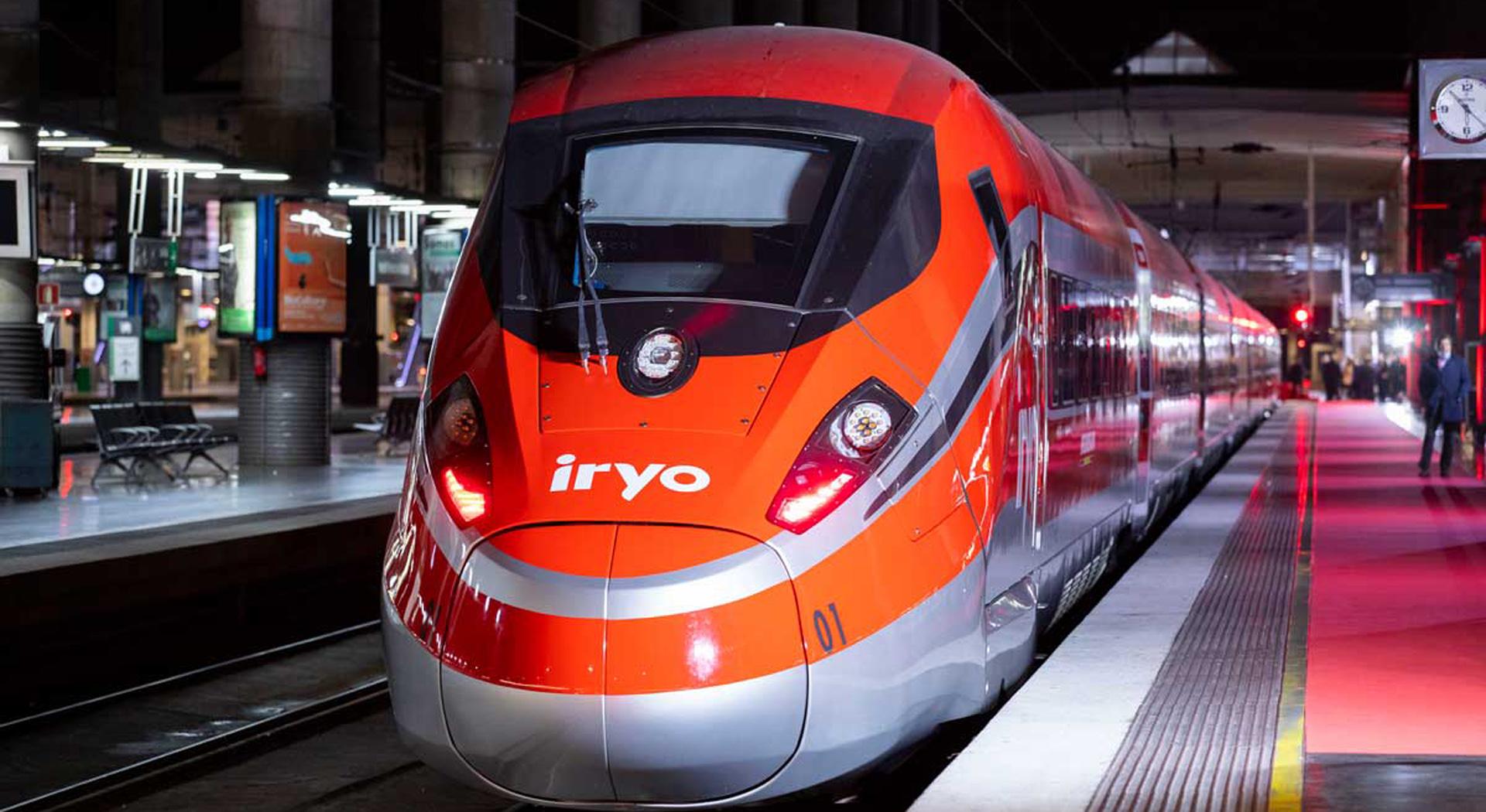 Un tren del operador privado de Alta Velocidad Iryo