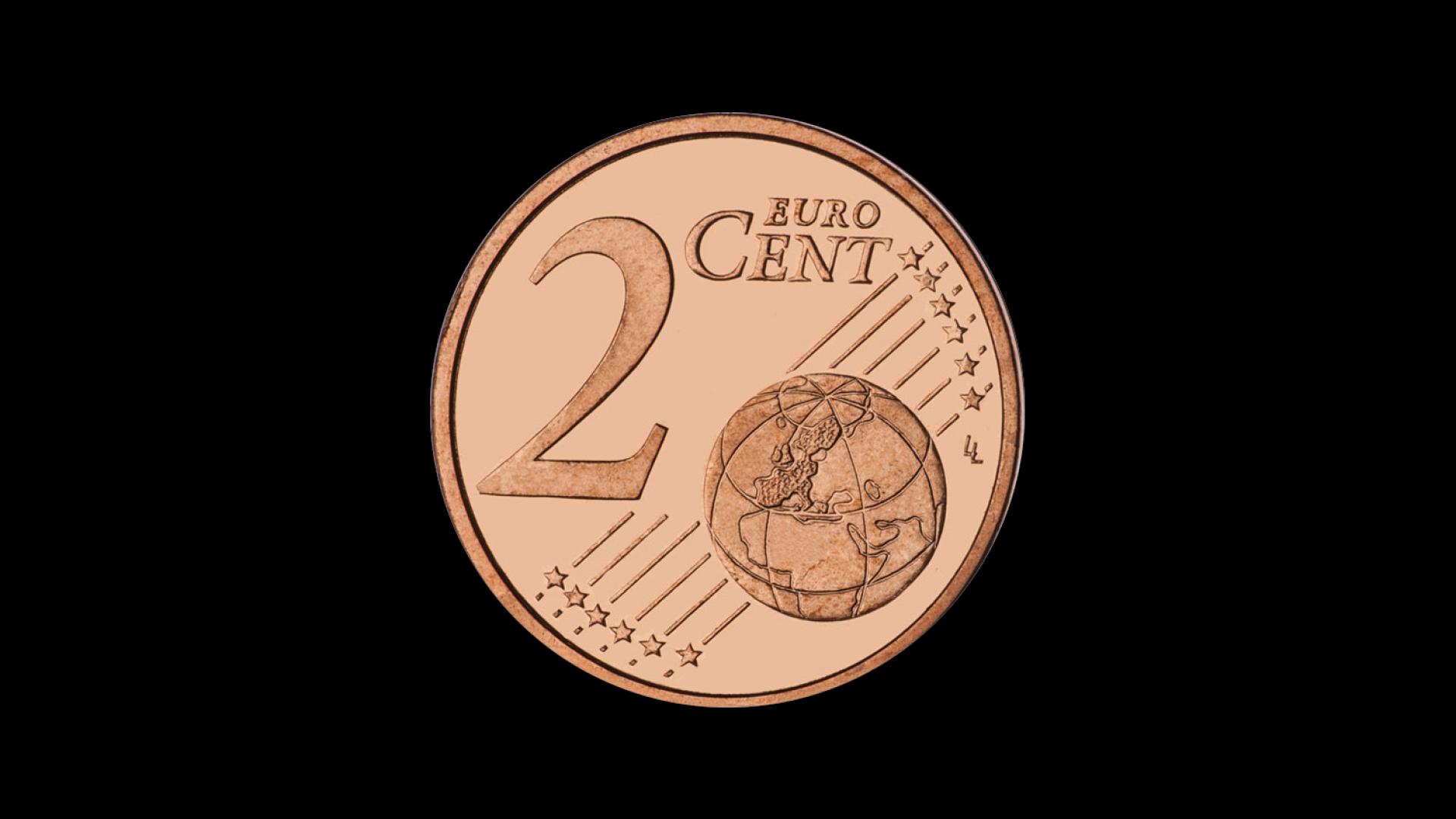 Cara común de la moneda de 2 céntimos