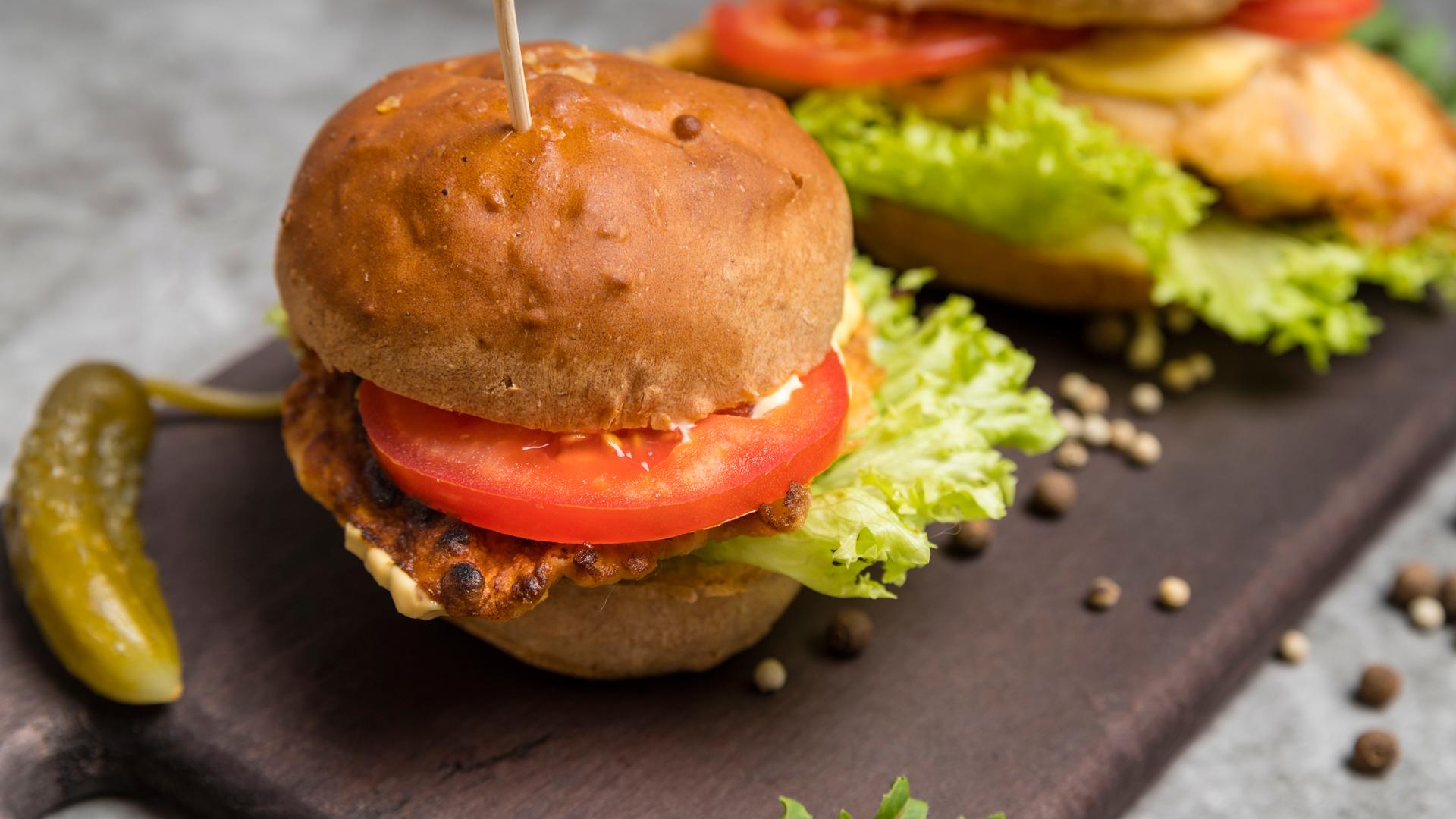 Imagen de archivo de una hamburguesa