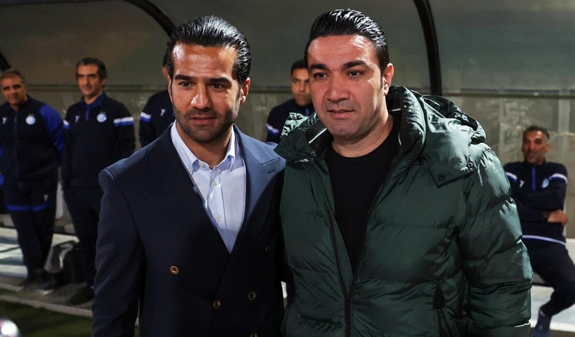 Masoud Shojaei y Javad Nekounam, en una imagen reciente publicada en la prensa iraní