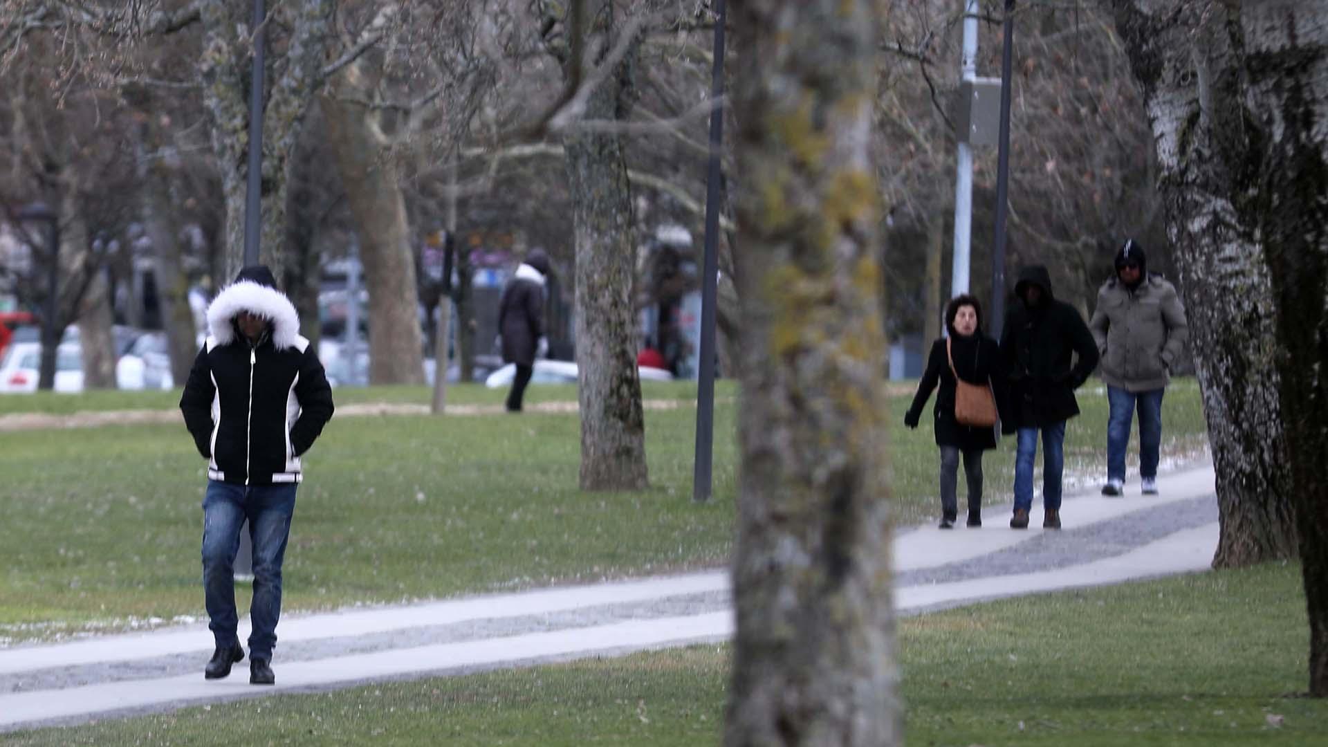 Frío en Pamplona