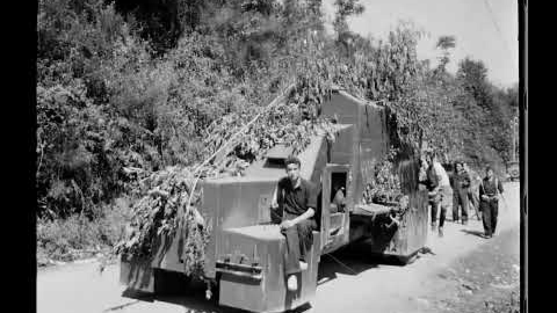 Escenas de requetés navarros en la frontera de Endarlaza, filmadas entre octubre de 1936 y abril de 1937