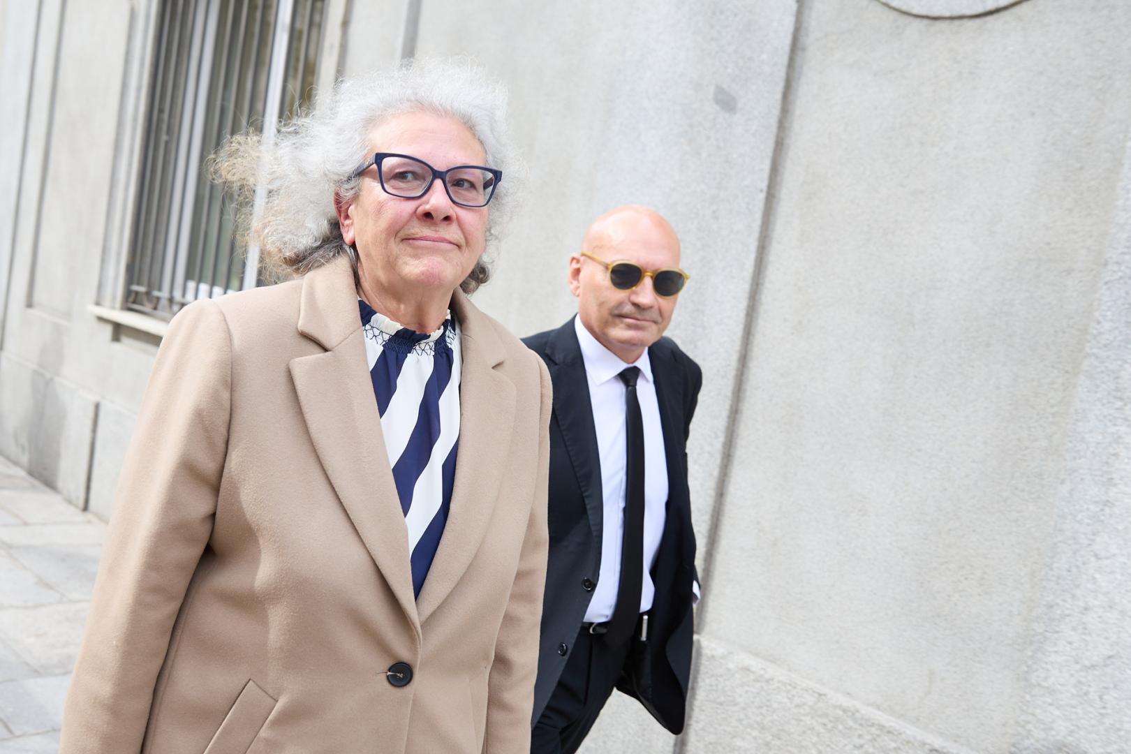 La empresaria Carmen Pano, a su salida de declarar en el Tribunal Supremo este 25 de febrero