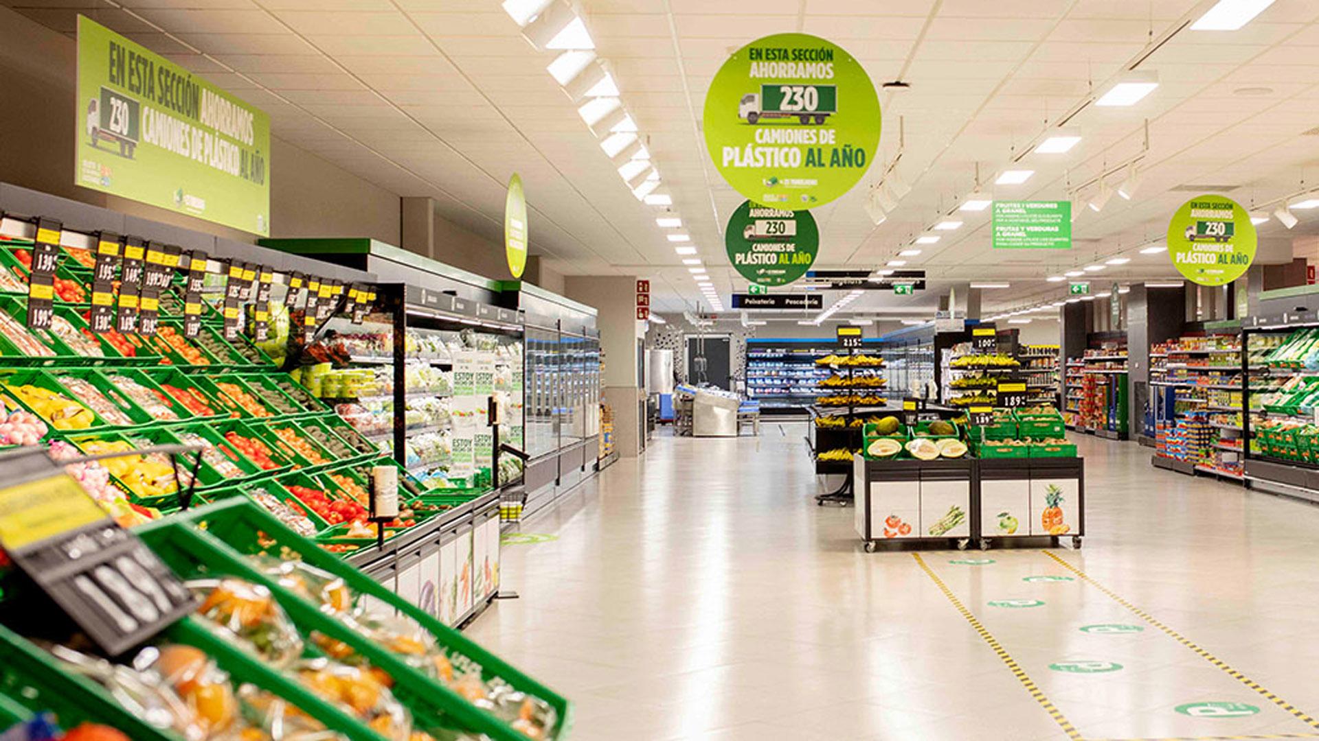 Interior de un Mercadona