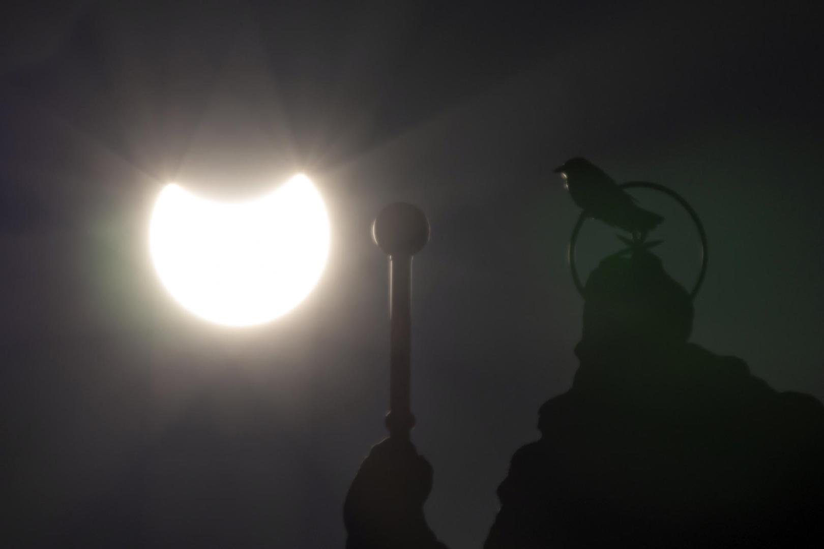 Foto del eclipse solar del 29 de marzo de 2025./