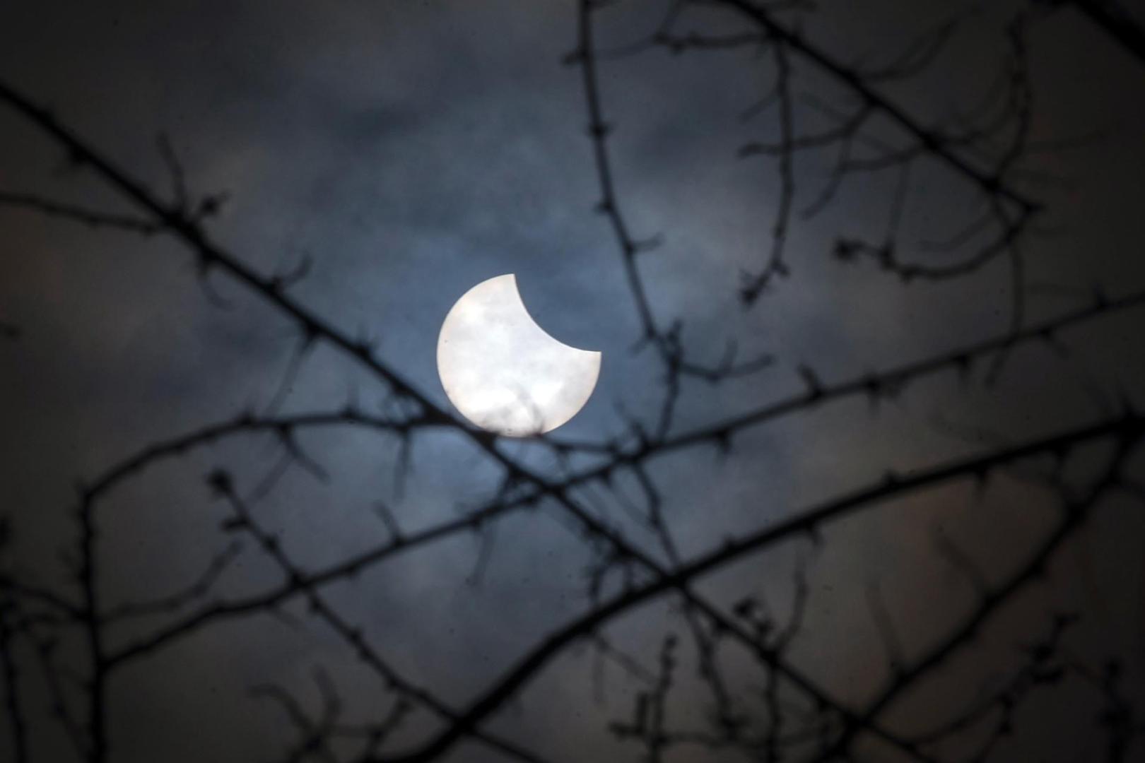 Foto del eclipse solar del 29 de marzo de 2025./
