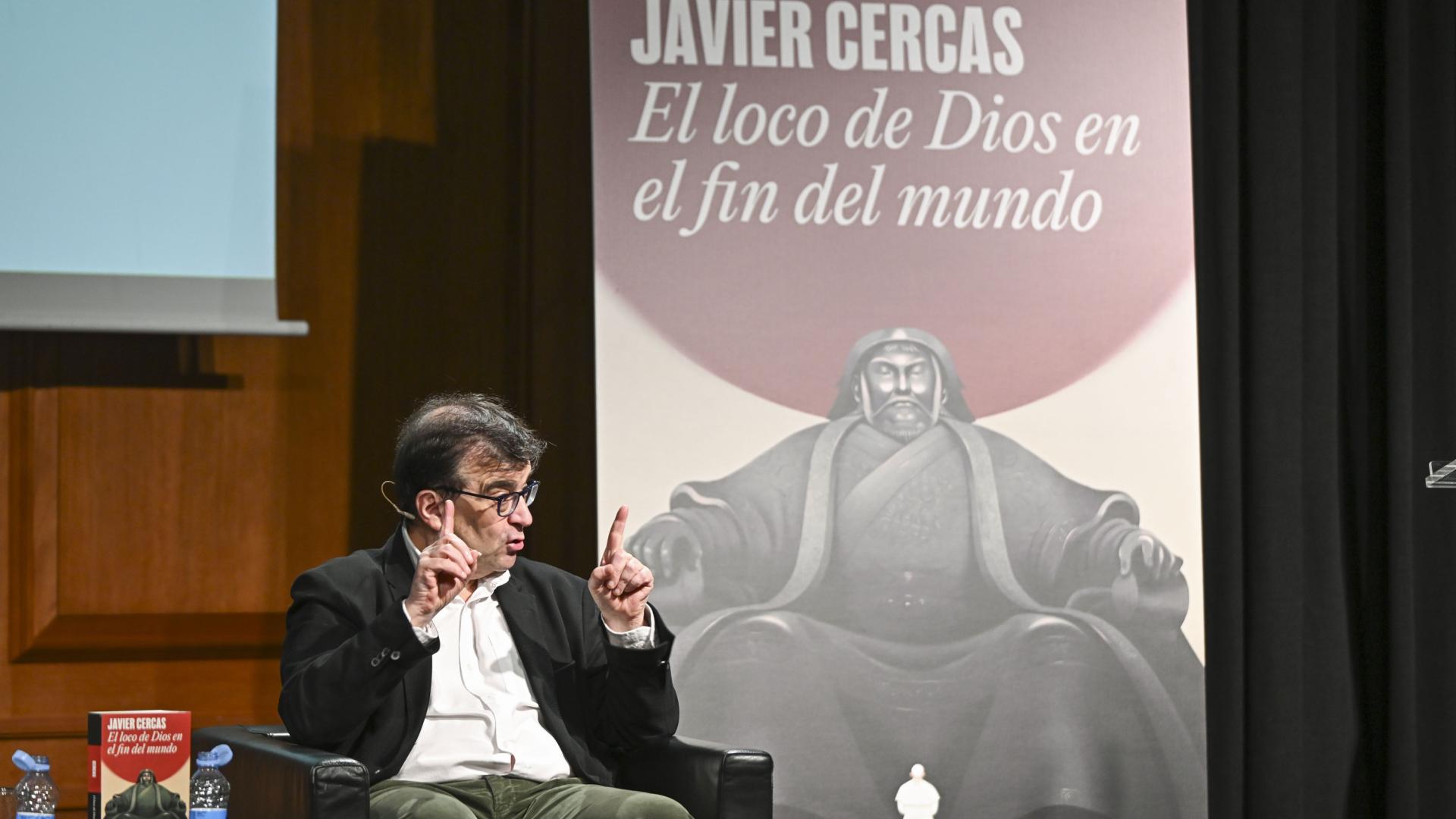 Javier Cercas, en la presentación de su libro.