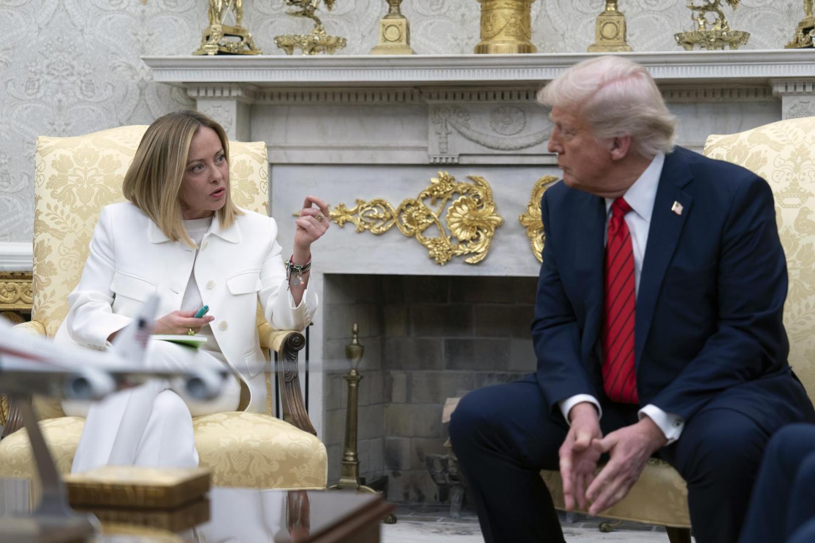 Meloni y Trump, en su encuentro en la Casa Blanca