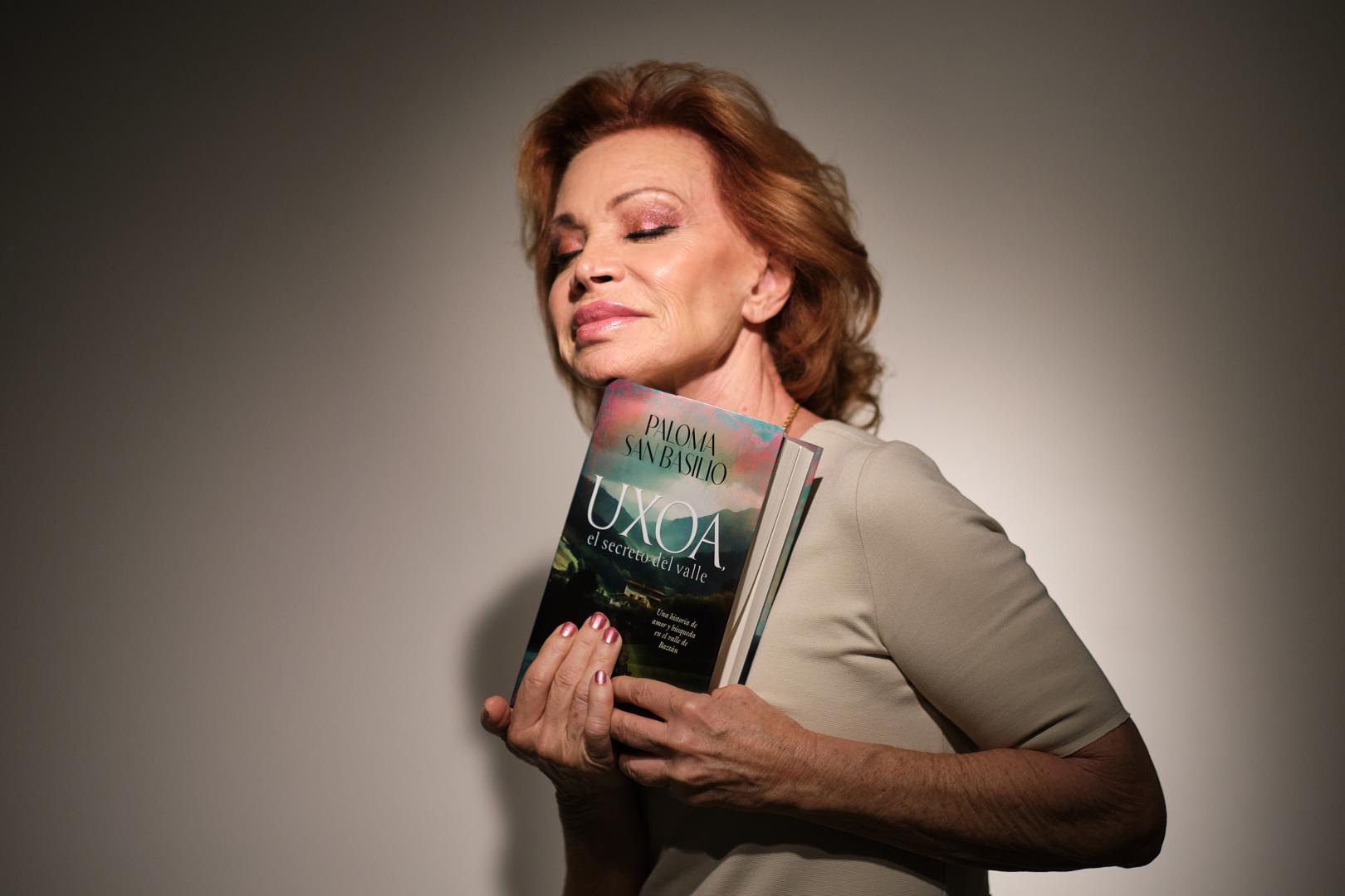 Paloma San Basilio el pasado viernes en Pamplona, donde presentó su novela