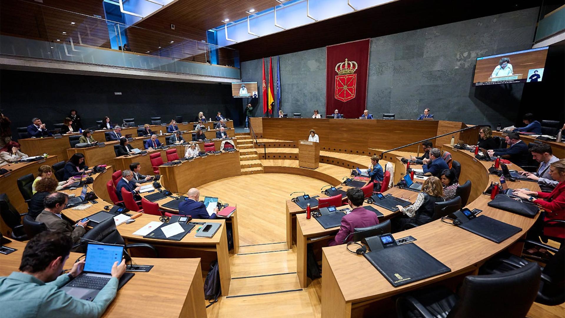 Un momento del pleno parlamentario de este jueves