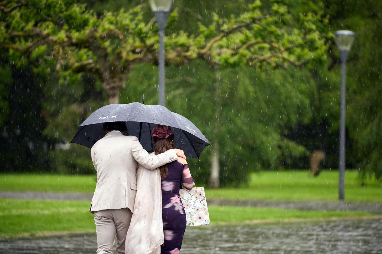 Fotos de la tormenta de este sábado en Pamplona