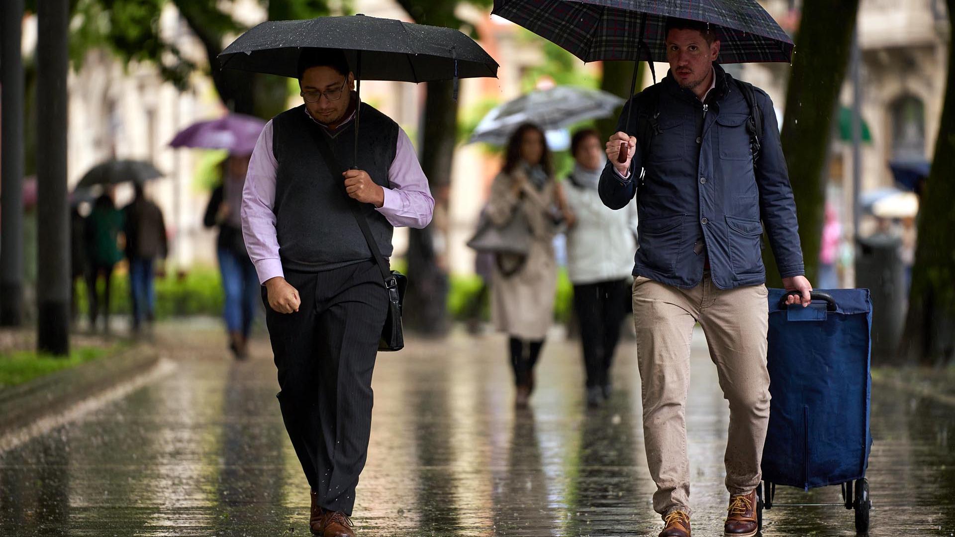 Fotos de la tormenta de este sábado en Pamplona