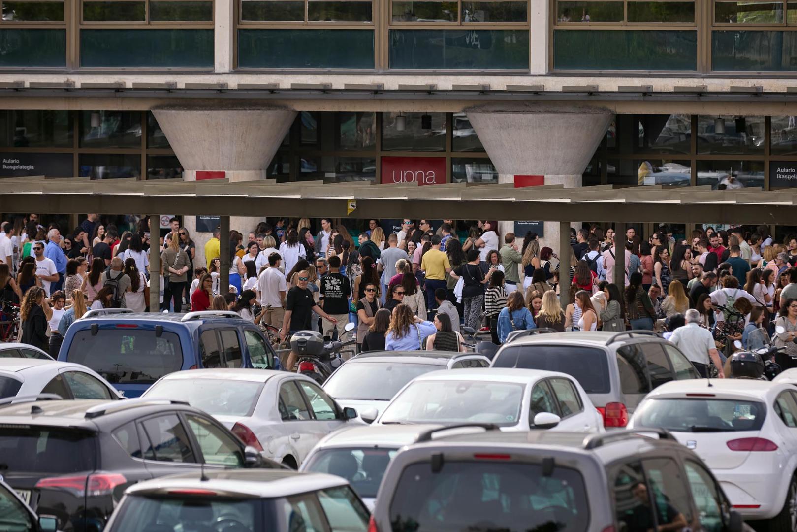 Fotos de la OPE de Enfermería en Navarra.