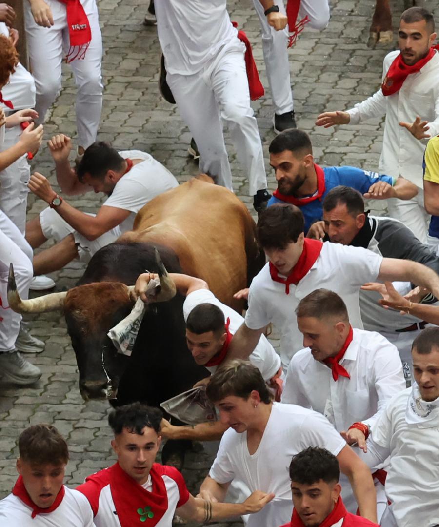 Primer encierro de San Fermín 2025.