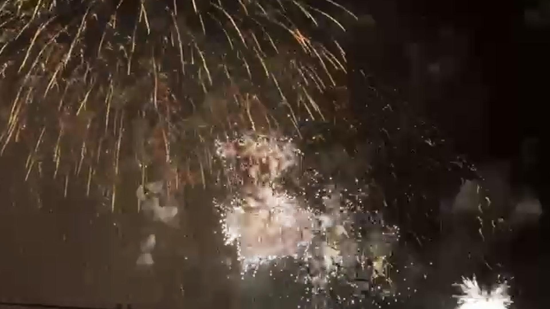 Traca final de los fuegos artificiales del 12 de julio