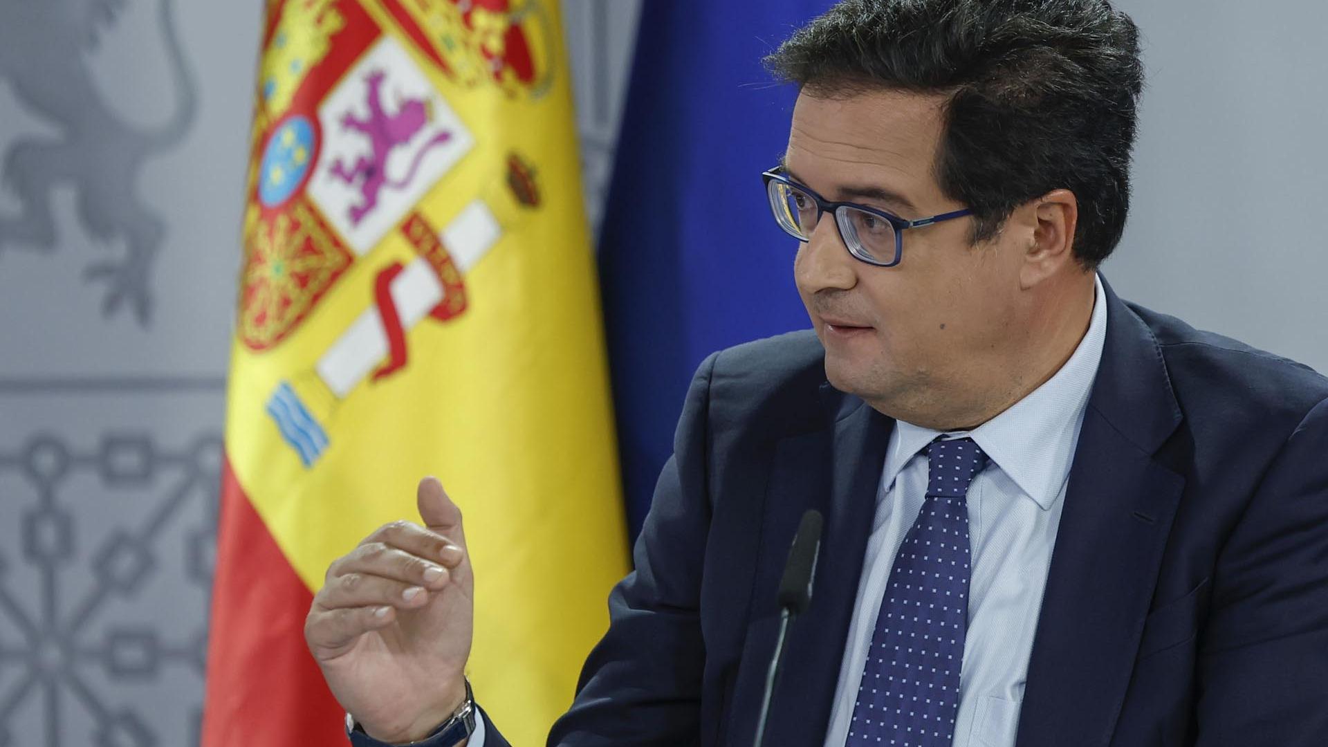El ministro Óscar López, en su comparecencia tras el Consejo de Ministros