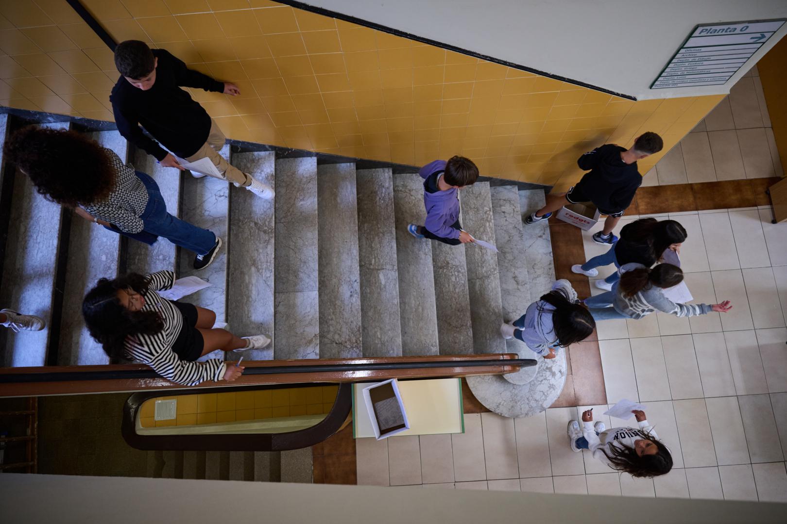 Estudiantes de secundaria en Navarra, en septiembre de 2024