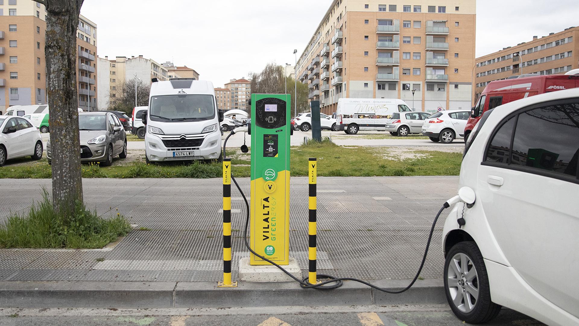 Punto de recarga en Pamplona