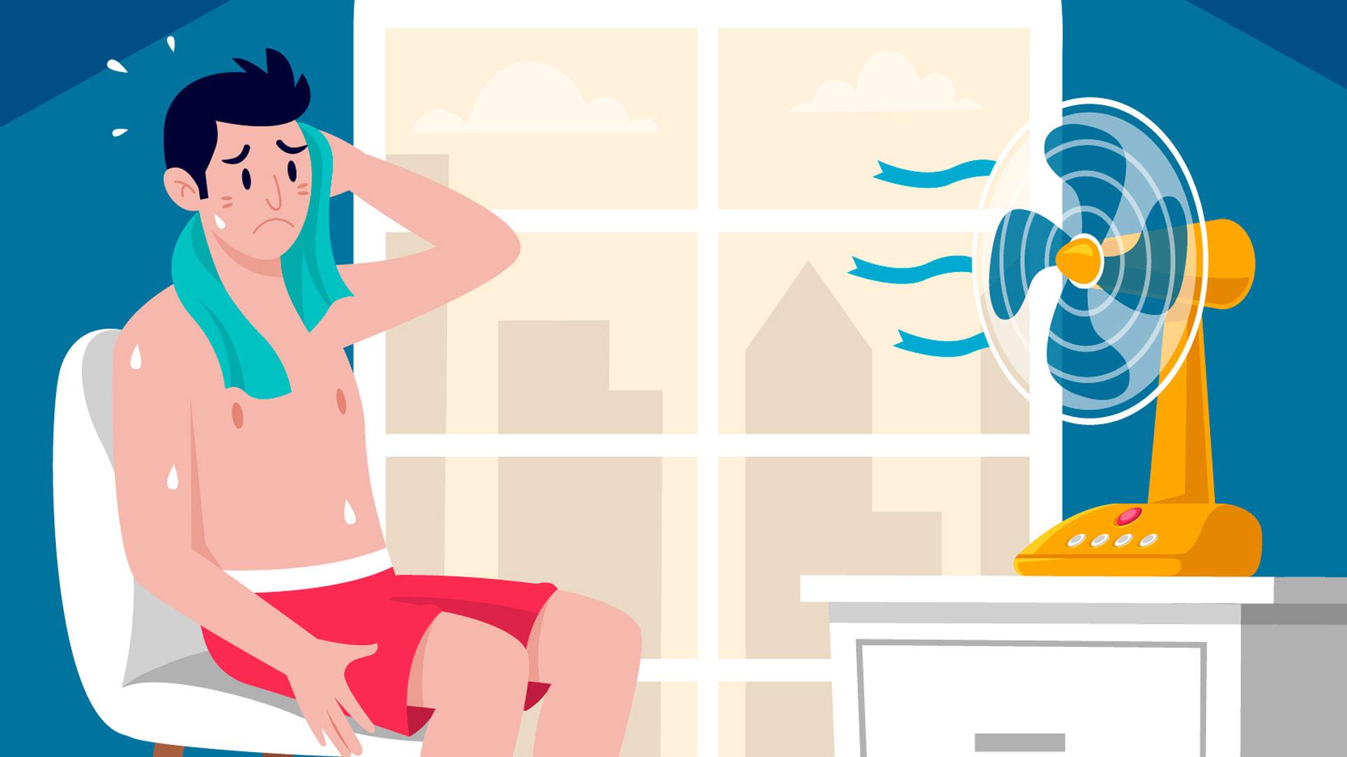 El ventilador es un gran aliado para poder dormir durante las noches tropicales