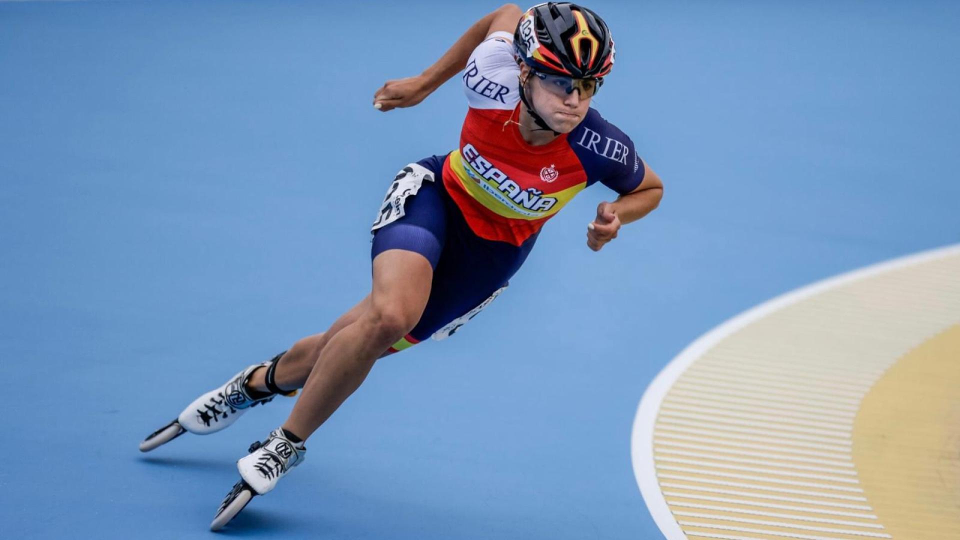 Ruth Arza, durante el Europeo de Velocidad celebrado este verano en Gross-Gerau (Alemania), donde consiguió el oro en los 200 metros.