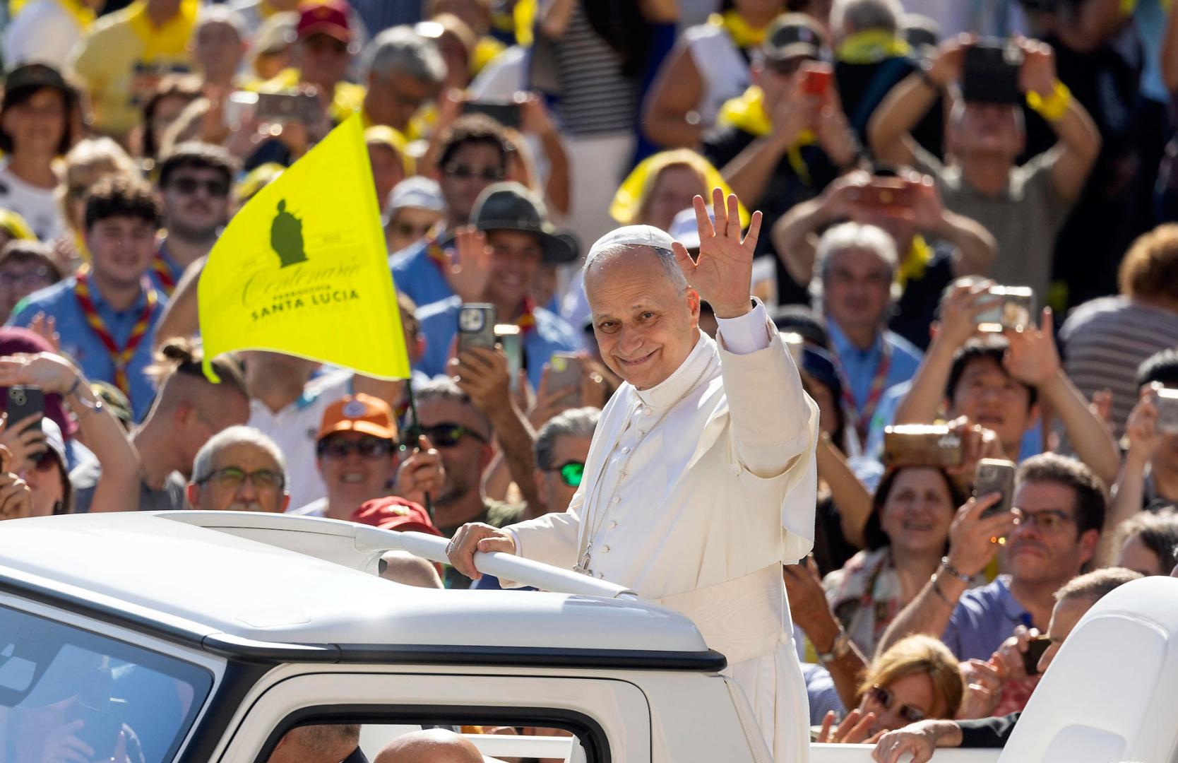 El Papa León XIV ha presidido este sábado la Audiencia Jubilar en la Plaza de San Pedro