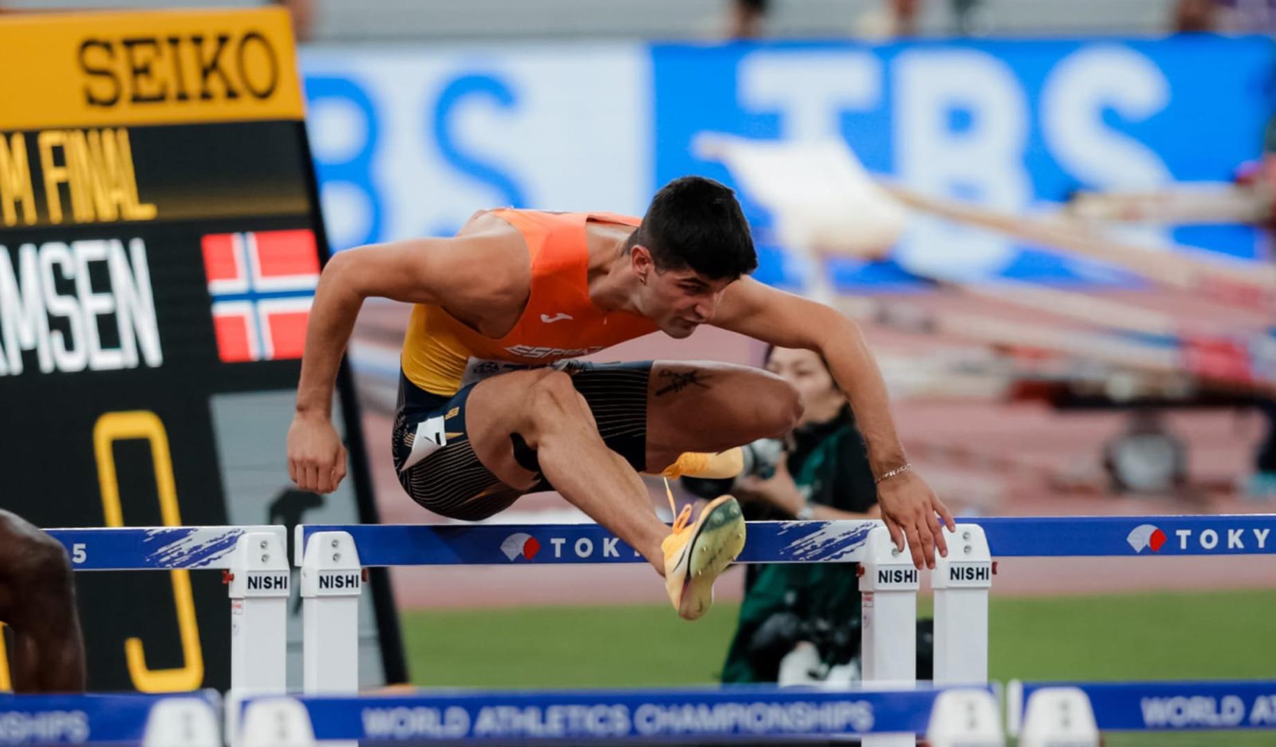 Asier Martínez durante el Mundial de Tokio